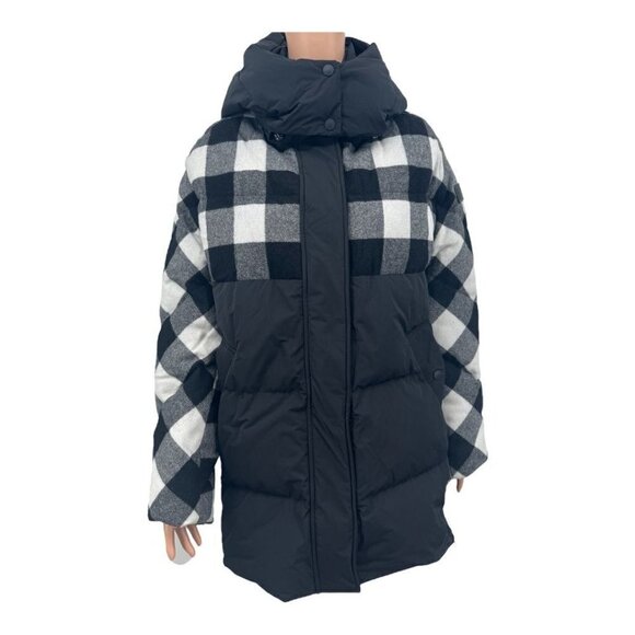 Woolrich Buffalo Check Water Repellent Puffy Down Coat Jacket NWOT - Picture 1 of 16